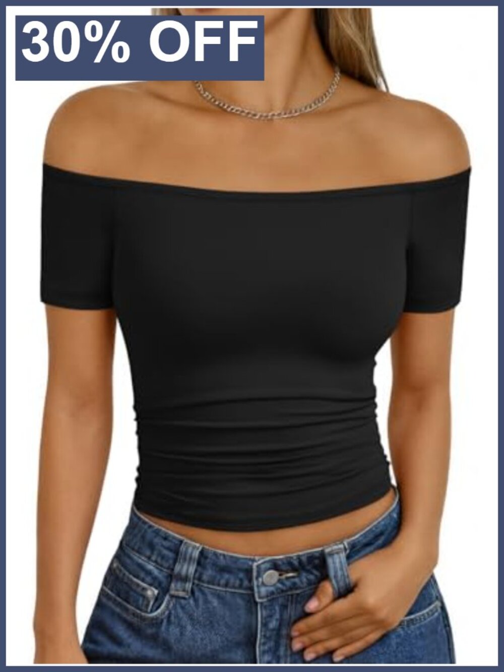 Off Shoulder Top Women Going Out Summer Y2K Stretch